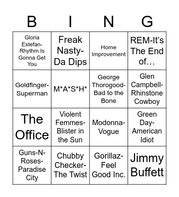 Coverall Bingo Card