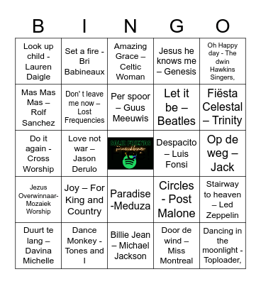 Solid Friends MUZIEKBINGO Card