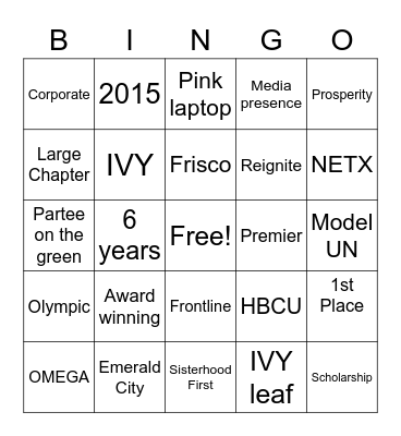 OAOMembership2021 Bingo Card