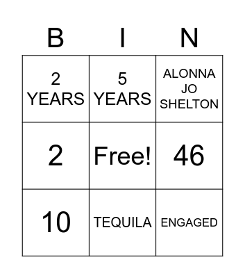 WELCOME PRINCESS ALONNA Bingo Card