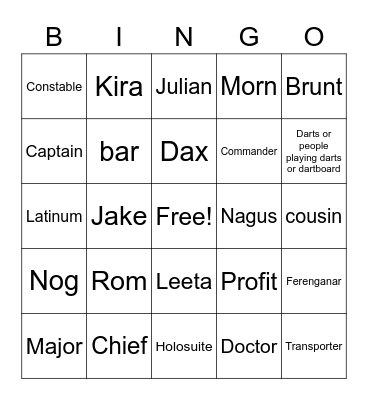 DS9 bingo Card