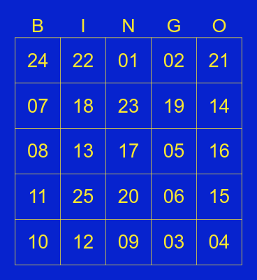 Michelin Anakee Street Bingo Card