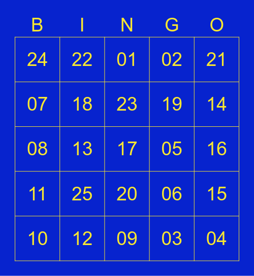 Michelin Anakee Street Bingo Card