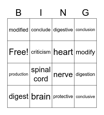 Lesson 14 SRA B2 Bingo Card