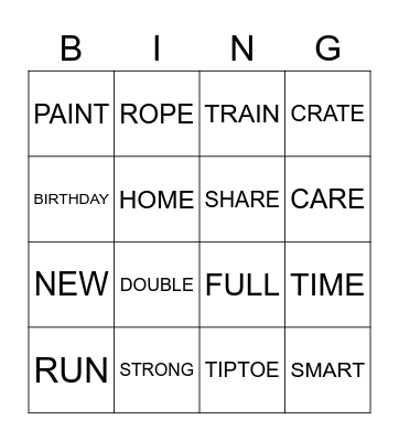 Anika Birthday Bingo Card