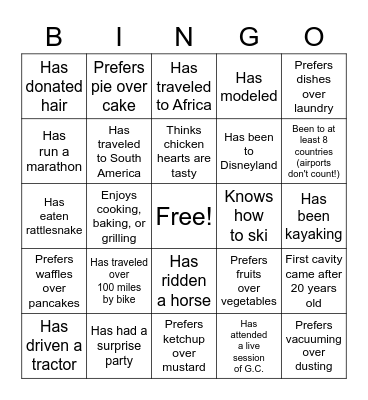 Fun, Silly, Double Date Bingo!!! Bingo Card