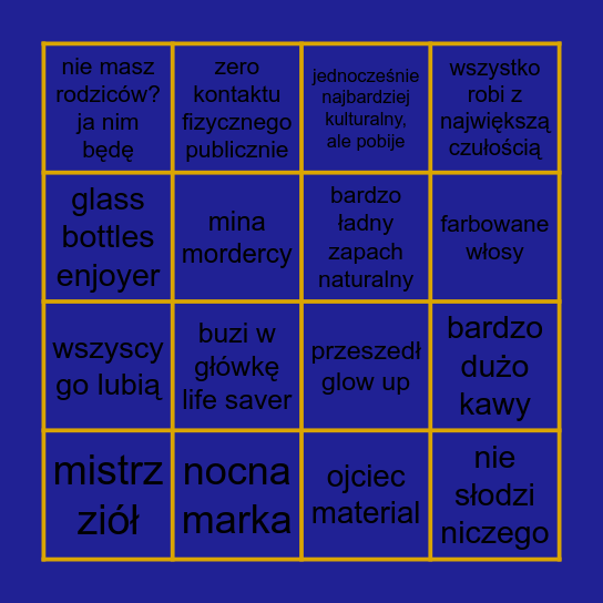 Orm Bingo Card