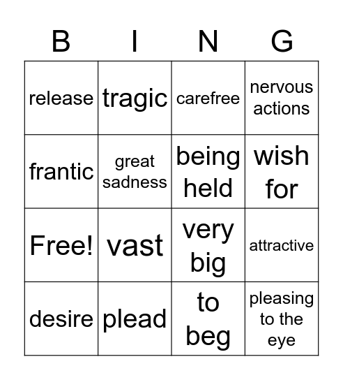 The Parrot Bingo Card