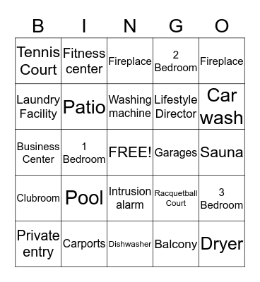 VG Bingo Card