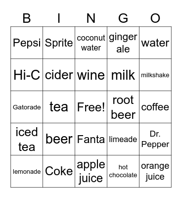 Fletcher's Bingo Card