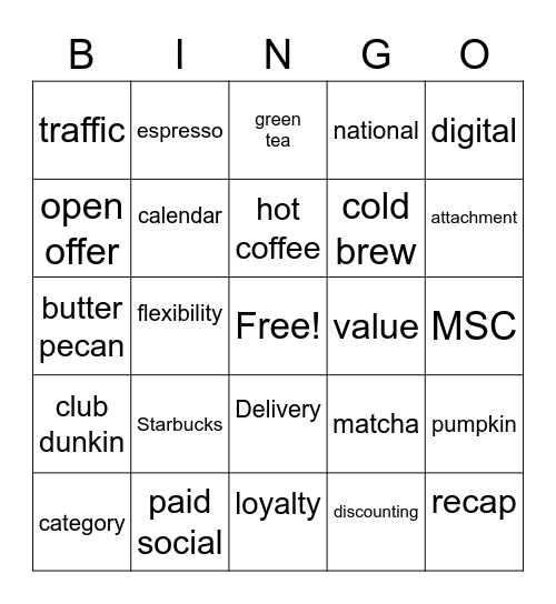 Boston Ad Comm. Bingo! Bingo Card
