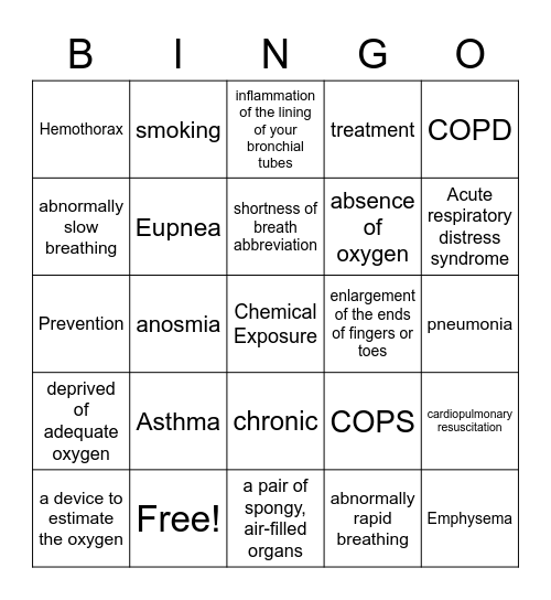 What's my TERM? Bingo Card