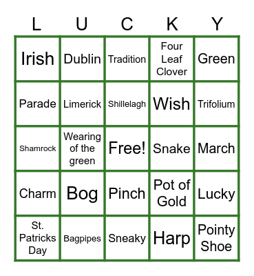 . Bingo Card