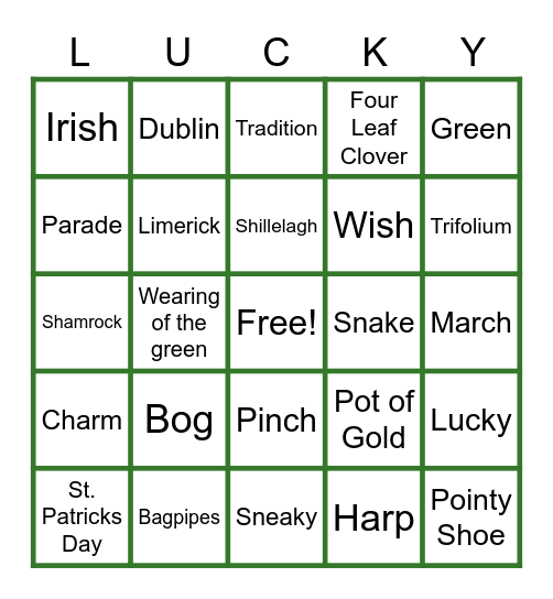 . Bingo Card