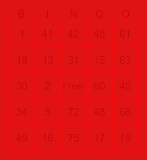 jt's bingo card yeet. Bingo Card