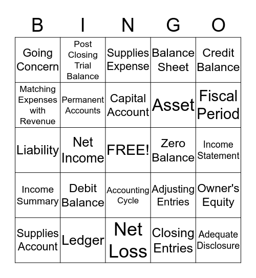 Bingo Card