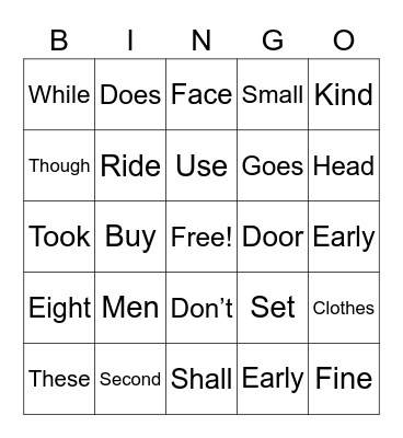 Elaya Bingo Card