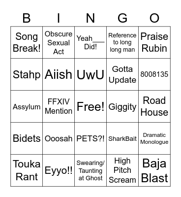 Group Card Bingo Card