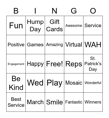 It Is Time To Bingo Card