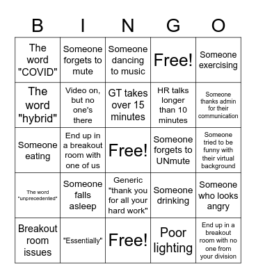 Mtg BINGO Card