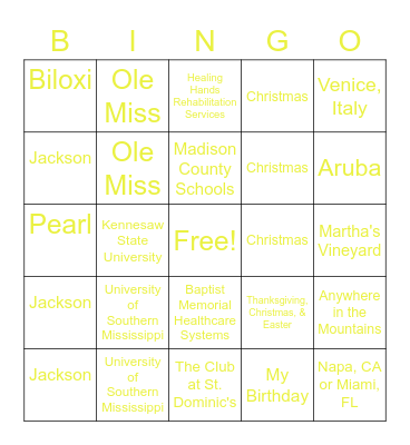 Touch A Truck 2022 Bingo Card