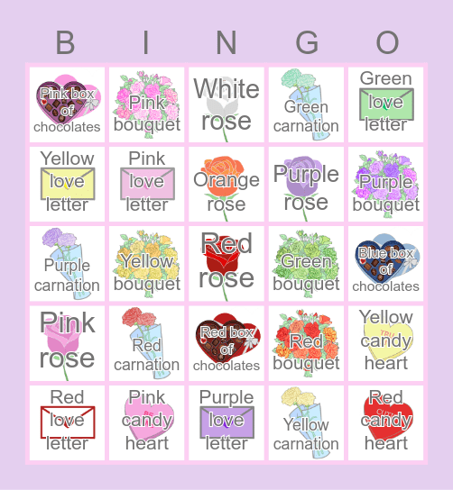 ♥ whisper white day bingo! ♥ Bingo Card