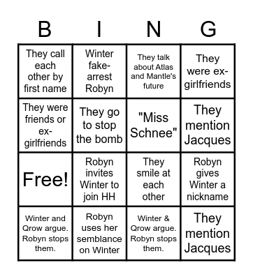 Schneewood Forest V8C12-14 Bingo Card