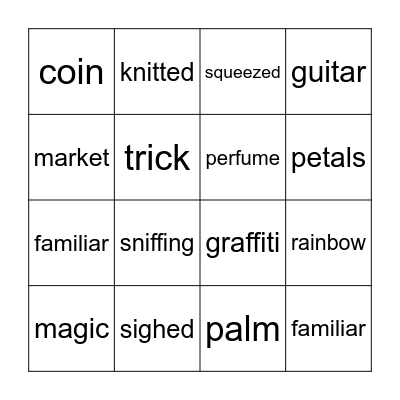 Last Stop Market Street Bingo Card