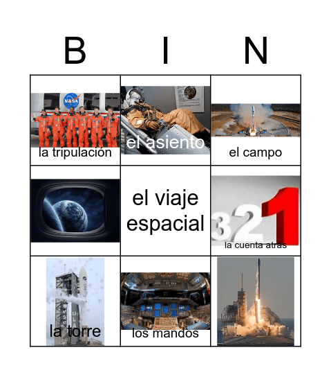 EL VIAJE ESPACIAL 2 Bingo Card