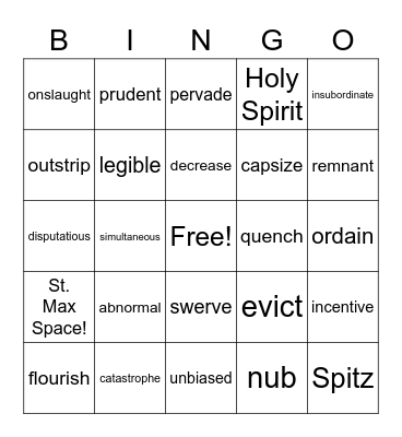 Mr. Hunt's Unit 8 Vocab 7th Grade! Bingo Card