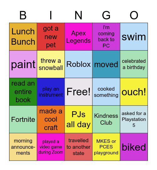 Have you done these things?! Bingo Card