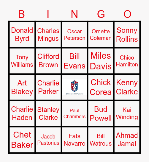 Miranda KO Events JAZZ Night Round1 Bingo Card