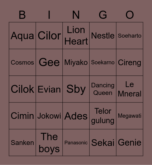 MINGYU3WP Bingo Card