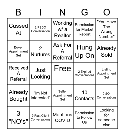 LEADGEN CALL NIGHT Bingo Card