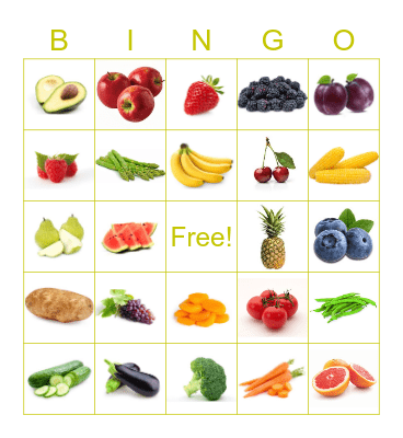 Family Bingo Card
