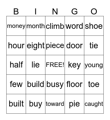 Mastery 11 Review Bingo Card