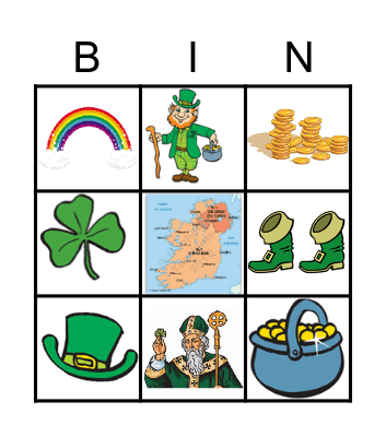 ST PATRICK Bingo Card