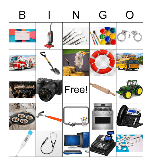 Job tools Bingo Card