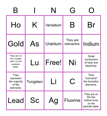 Bingo Card