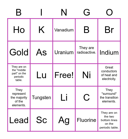 Bingo Card