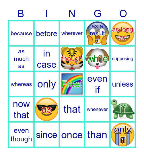 Let's Play Bingo! Bingo Card