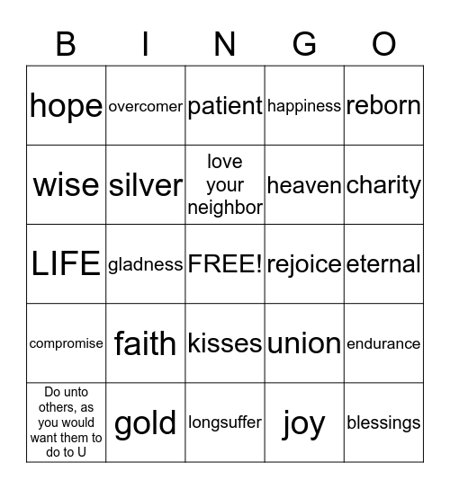 Happy Valentine's Day Bingo Card