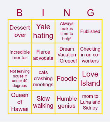 All things Shelle! Bingo Card