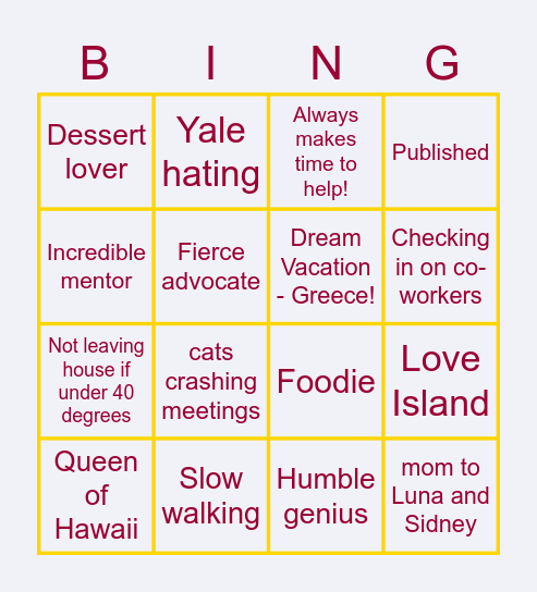 All things Shelle! Bingo Card