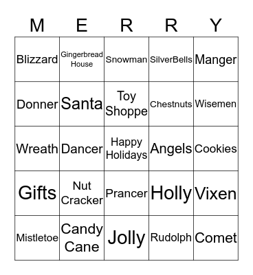 Christmas Bingo Card