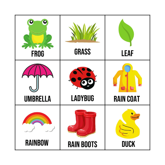 GTMS SPRING BINGO Card