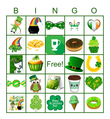 St. Patty's Day Bingo Card