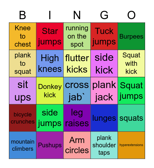 Wheel of Fortune Bingo Card