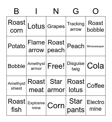 Eclipse Isle - Solo Bingo Card