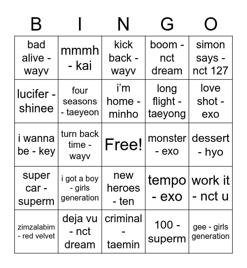 SoAmazing Bingo Card